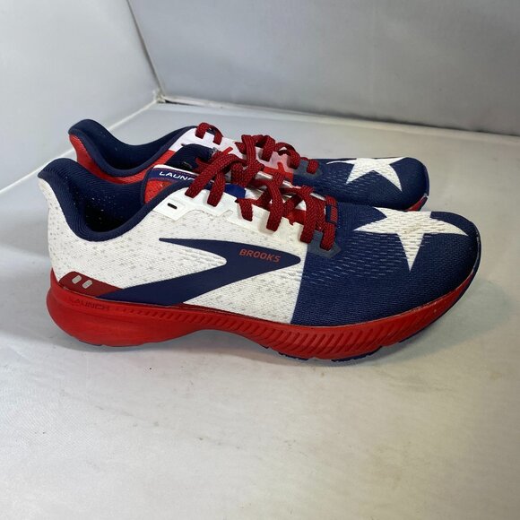 Brooks Launch 8 Womens Size 8.5 Texas Star Flag USA Running Shoes - Picture 1 of 5
